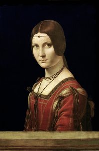 Porträt einer Dame vom Hof von Mailand, um 1490-95